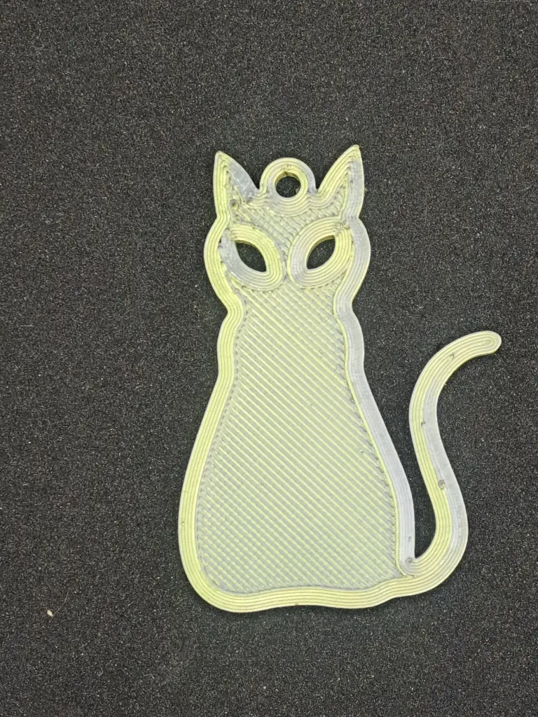 Chat silhouette (Argent)