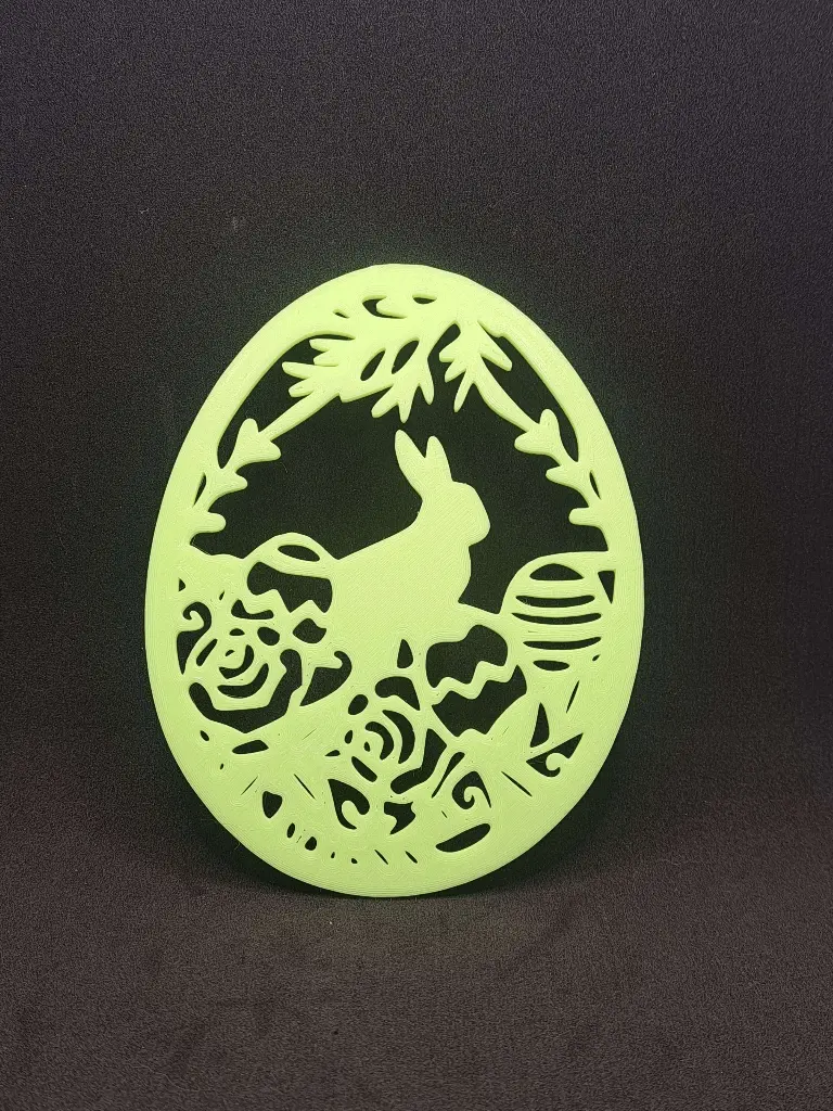 Œuf de ​pâque paysage (Argent)